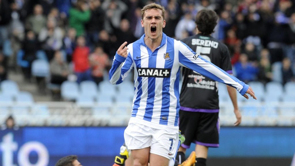 Griezmann đã nổi danh từ màu áo của Real Sociedad
