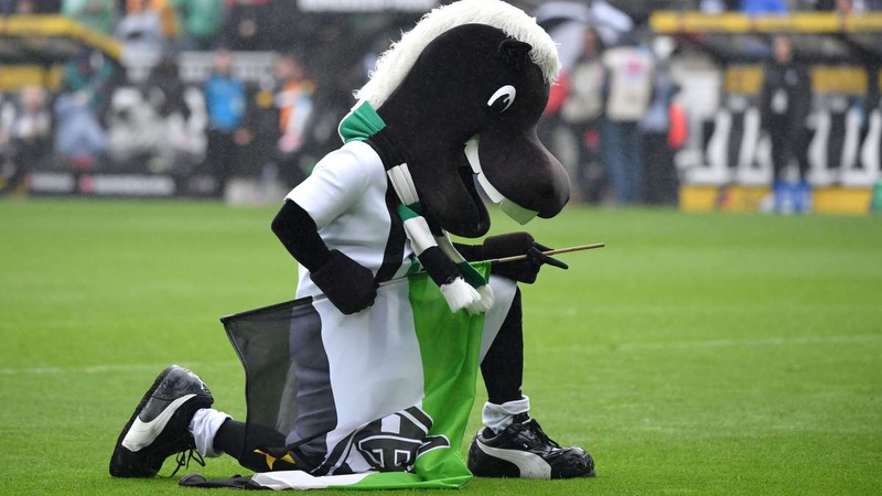 Câu lạc bộ Borussia Mönchengladbach gắn liền với linh vật một chú lừa rất dễ thương
